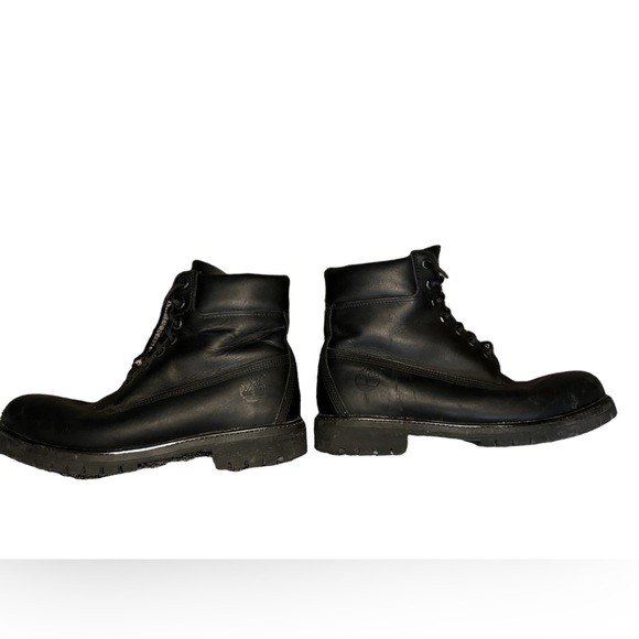 Men’s Timberland Black Soft Toe Boots 10.5 - Picture 5 of 11